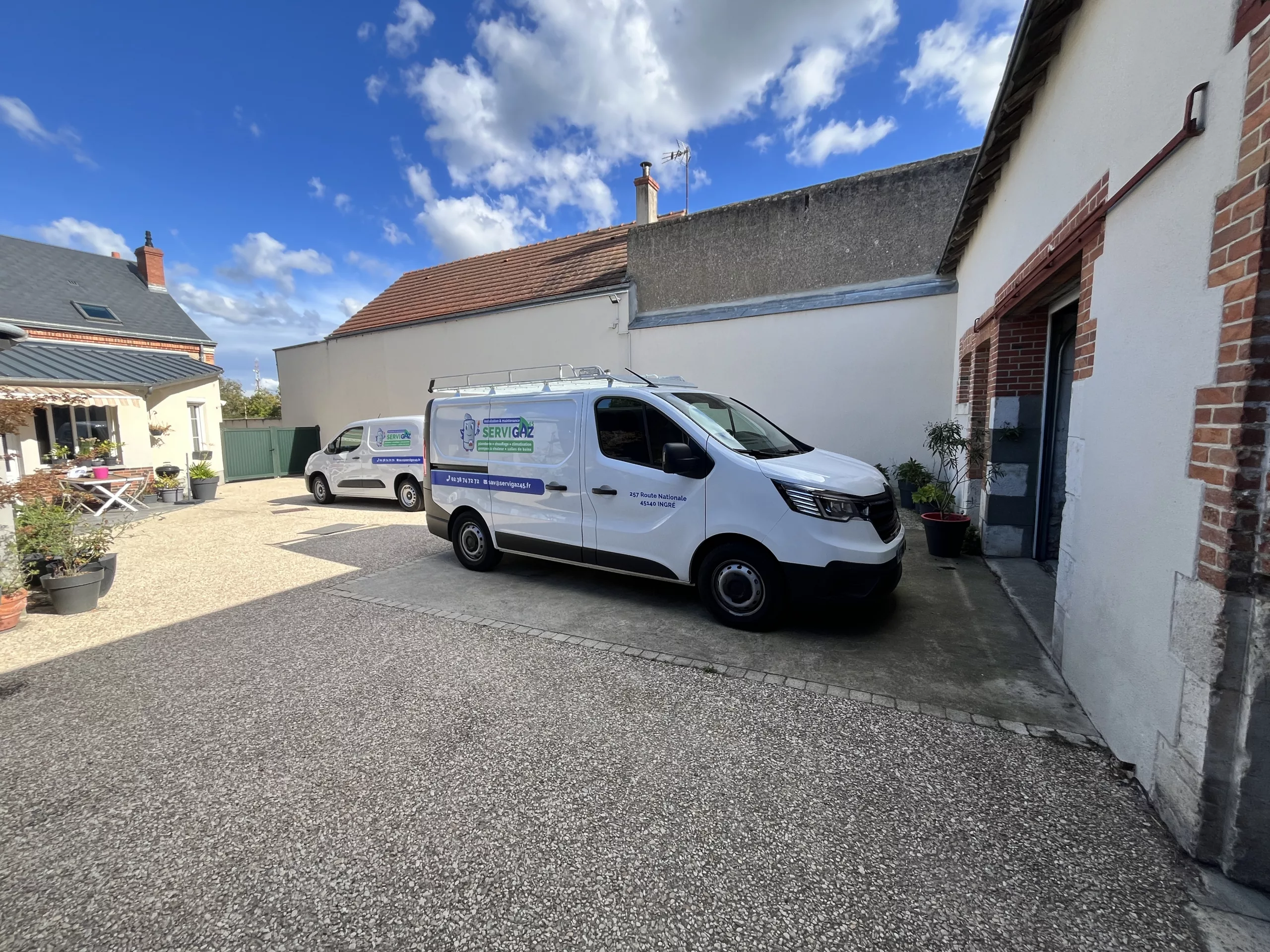 Habillage d'un traffice t d'un berlingo pour Servigaz